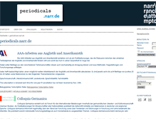 Tablet Screenshot of periodicals.narr.de